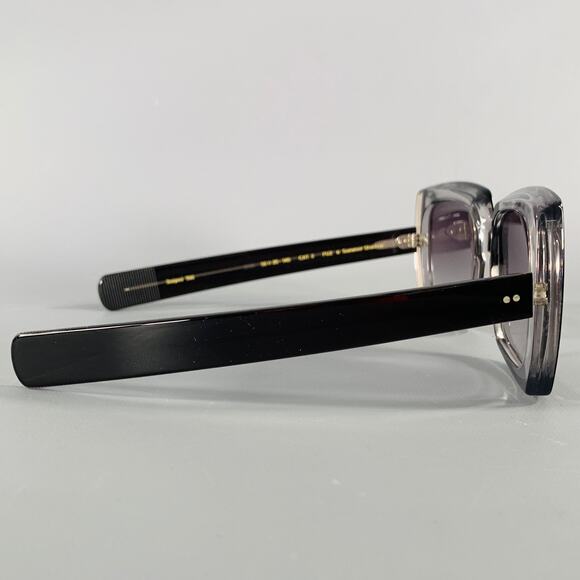 OLIVER GOLDSMITH Black Grey Acetate Sunglasses - Picture 2 of 8
